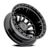 A103228293N22002 A103 DUALLY MISSION REAR Wheel [Size: 22"x8.25"] Glossy Black Finish - image 2