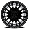 A103228293N22002 A103 DUALLY MISSION REAR Wheel [Size: 22"x8.25"] Glossy Black Finish - image 3