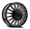 A1102282A9P10516 A110 DUALLY RIVAL FRONT Wheel [Size: 22"x8.25"] Gloss Black & Milled Finish - image 1