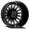 A1102082A9N20216 A110 DUALLY RIVAL REAR Wheel [Size: 20"x8.25"] Gloss Black & Milled Finish - image 1