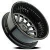 A110228292N20216 A110 DUALLY RIVAL REAR Wheel [Size: 22"x8.25"] Gloss Black & Milled Finish - image 2