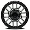 A113208292P10516 A113 DUALLY THUNDER FRONT Wheel [Size: 20"x8.25"] Gloss Black & Milled Finish - image 3