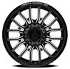 A1132282A9P10516 A113 DUALLY THUNDER FRONT Wheel [Size: 22"x8.25"] Gloss Black & Milled Finish - image 3