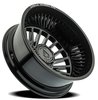 A113208292N20216 A113 DUALLY THUNDER REAR Wheel [Size: 20"x8.25"] Gloss Black & Milled Finish - image 2