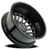 A1132082A9N20216 A113 DUALLY THUNDER REAR Wheel [Size: 20"x8.25"] Gloss Black & Milled Finish - image 2