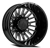 A113208293N22016 A113 DUALLY THUNDER REAR Wheel [Size: 20"x8.25"] Gloss Black & Milled Finish - image 1