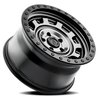 A112179075P00005 A112 GUNNER Wheel [Size: 17"x9"] Satin Gun Metal Center w/Satin Black Lip Finish - image 2