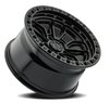 A109178584P02504 A109 HUSTLE Wheel [Size: 17"x8.5"] Satin Black Center w/Glossy Black Lip Finish - image 2