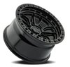 A109189084P00104 A109 HUSTLE Wheel [Size: 18"x9"] Satin Black Center w/Glossy Black Lip Finish - image 2