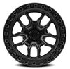 A109189084P00104 A109 HUSTLE Wheel [Size: 18"x9"] Satin Black Center w/Glossy Black Lip Finish - image 3