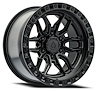 A109209075P00104 A109 HUSTLE Wheel [Size: 20"x9"] Satin Black Center w/Glossy Black Lip Finish - image 1