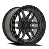 A109209084P00005 A109 HUSTLE Wheel [Size: 20"x9"] Satin Gun Metal Center w/Satin Black Lip Finish - image 1