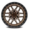 A109178589P02515 A109 HUSTLE Wheel [Size: 17"x8.5"] Smoked Bronze Center w/Satin Black Lip Finish - image 3