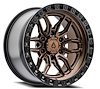 A109189089P00115 A109 HUSTLE Wheel [Size: 18"x9"] Smoked Bronze Center w/Satin Black Lip Finish - image 1