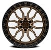 A109200017N01815 A109 HUSTLE Wheel [Size: 20"x10"] Smoked Bronze Center w/Satin Black Lip Finish - image 3