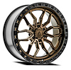 A109209089P00015 A109 HUSTLE Wheel [Size: 20"x9"] Smoked Bronze Center w/Satin Black Lip Finish - image 1