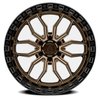 A109229584P02015 A109 HUSTLE Wheel [Size: 22"x9.5"] Smoked Bronze Center w/Satin Black Lip Finish - image 3