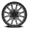 A103178584P02505 A103 MISSION Wheel [Size: 17"x8.5"] Satin Gun Metal Center w/Satin Black Lip Finish - image 3