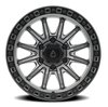 A103209089P02005 A103 MISSION Wheel [Size: 20"x9"] Satin Gun Metal Center w/Satin Black Lip Finish - image 3