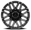 A111209018P00010 A111 SUPREME Wheel [Size: 20"x9"] Glossy Black Brushed w/DDT Face Finish - image 3