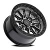 A106179084P00011 A106 TREK Wheel [Size: 17"x9"] Glossy Gun Metal Center w/Glossy Black Lip Finish - image 2