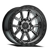 A106179075P00111 A106 TREK Wheel [Size: 17"x9"] Glossy Gun Metal Center w/Glossy Black Lip Finish - image 1
