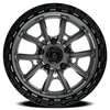 A106179075P00111 A106 TREK Wheel [Size: 17"x9"] Glossy Gun Metal Center w/Glossy Black Lip Finish - image 3