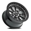 A106179075N01211 A106 TREK Wheel [Size: 17"x9"] Glossy Gun Metal Center w/Glossy Black Lip Finish - image 2