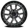 A106179075N01211 A106 TREK Wheel [Size: 17"x9"] Glossy Gun Metal Center w/Glossy Black Lip Finish - image 3