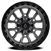A106179084N01211 A106 TREK Wheel [Size: 17"x9"] Glossy Gun Metal Center w/Glossy Black Lip Finish - image 3