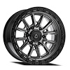 A106209084P00011 A106 TREK Wheel [Size: 20"x9"] Glossy Gun Metal Center w/Glossy Black Lip Finish - image 1