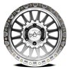A108178584P02519 A108 TROPHY Wheel [Size: 17"x8.5"] Gloss Silver Machined Finish - image 3