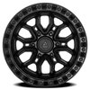 A120 TERRA Wheel [Size: 17"x9"] Satin Black Center w/ Glossy Black Lip Finish A120179084P00004 - image 3
