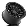 A120 TERRA Wheel [Size: 17"x9"] Satin Black Center w/ Glossy Black Lip Finish A120179089P00004 - image 2