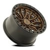 A120 TERRA Wheel [Size: 17"x9"] Smoked Bronze Center w/ Glossy Black Lip Finish A120179084P00026 - image 2