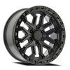 A125 JACKAL Wheel [Size: 20"x9"] Satin Black Center w/ Glossy Black Lip Finish A125209084P00004 - image 1