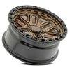 A125 JACKAL Wheel [Size: 20"x9"] Smoked Bronze Center w/ Glossy Black Lip Finish A125209084P00026 - image 2