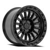 A130 PODIUM Wheel [Size: 17"x9"] Satin Black Center w/ Glossy Black Lip Finish A130179075P00004 - image 1