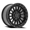 A130 PODIUM Wheel [Size: 17"x9"] Satin Black Center w/ Glossy Black Lip Finish A130179084P00004 - image 1