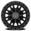 A135 ATLAS Wheel [Size: 17"x9"] Satin Black Center w/ Glossy Black Lip Finish A135179018P00004 - image 3
