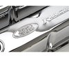 Stamped Steel Tall Valve Covers for Small Block Ford 289-302-351W in Chrome with Embossed Ford Racing Emblem - image 2