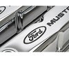 Stamped Steel Tall Valve Covers for Small Block Ford 289-302-351W in Chrome Finish with Black Ford Mustang Emblem - image 2