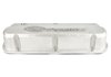 Slant-Edge Tall Aluminum Valve Covers for Small Block Ford 289-302-351W in Natural Cast Finish with Raised Ford Racing Emblem - image 3