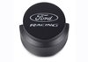 Black Crinkle Push-In Valve Cover Breather Filter and Hood with Ford RACING Emblem - image 2