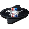 Air Cleaner Wing Nut with Mustang Pony Logo in Black Crinkle Finish