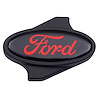 Air Cleaner Wing Nut with Red Ford Logo in Black Crinkle Finish - image 1