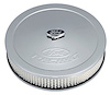 13" Ford Racing Stamped Steel Air Cleaner Kit in Chrome Finish with Embossed Logo - image 1