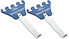 Ford Racing Ignition Wire Looms Chrome Stands, Blue Wire Holders - image 1