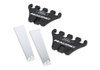 Ford Racing Ignition Wire Looms Chrome Stands, Black Wire Holders - image 4