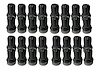 M14 x 1.5 Lug Nut Kit for Ford Super Duty and Transit [Black Chrome, Set of 32]